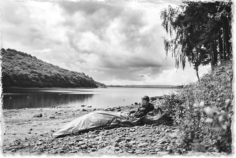 Lifecell bag by a lake